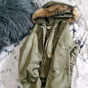 Semi Cropped winter coat